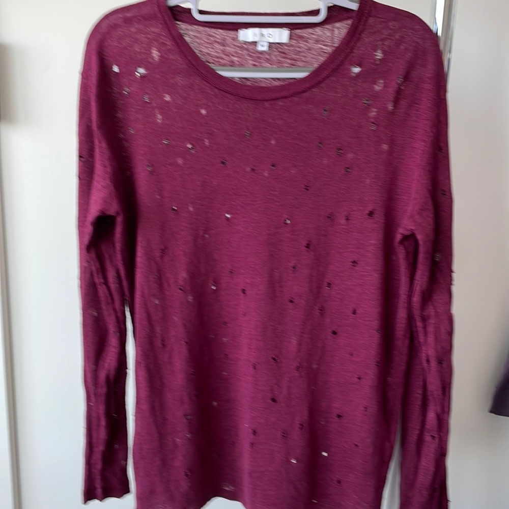 IRO long sleeve knit top